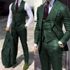Model wearing the Command Respect suit at a business meeting, exuding confidence.
