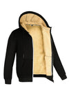 Back view of FrostGuard Luxe Hoodie, showcasing its unisex design and versatile style for winter wear.