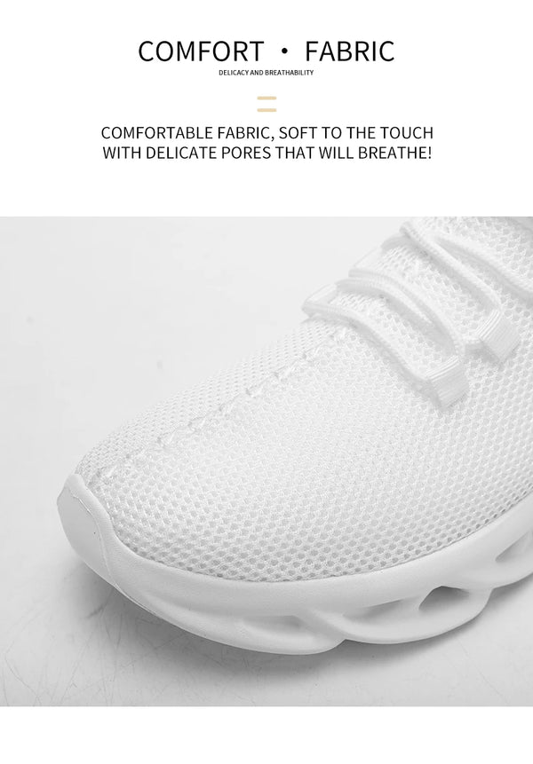 Men's gym sneakers with breathable mesh upper and true-to-size fit
