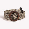 Chic woven belt for women, adjustable and lightweight, perfect for summer outfits and versatile fashion styles.