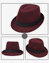 Classic fedora hat for men, easy to clean and maintain for lasting use.