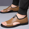 Men's genuine leather sandals ideal for warm weather and relaxed style