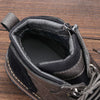 Western-style ankle boots in premium leather with streamlined zip closure