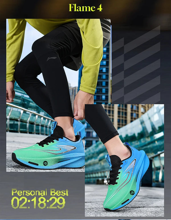 Lightweight lace-up sneakers with superior ventilation and cushioned support