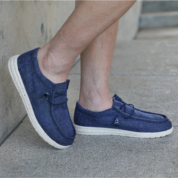 Men's loafers with easy slip-on access and breathable materials