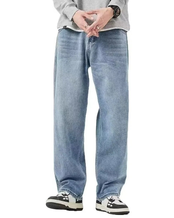 Urban Rebel jeans with a close-up of the stitching and quality craftsmanship.