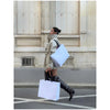 Classic women's khaki trench coat with sophisticated stand collar detail