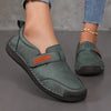 Women's brown leather loafers with cushioned insole and rubber outsole for all-day comfort