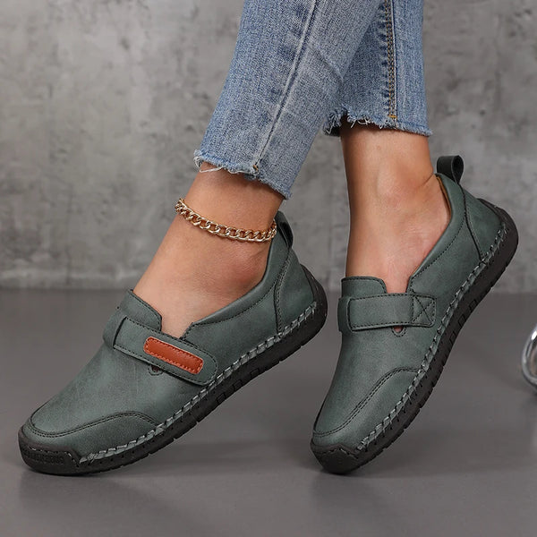 Elegant leather slip-on loafers transitioning from desk to dinner with effortless style