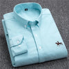 Back view of the Whisper-Soft Oxford shirt, emphasizing its fit.