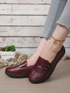 Comfortable leather loafers featuring cushioned EVA insole for all-day wear
