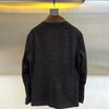 Full view of the Italian men's casual jacket, designed for a standard fit and layered comfort.
