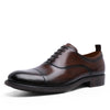 Versatile leather Oxford flats transitioning from office to evening engagements