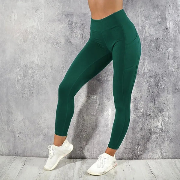 Essential fitness leggings with breathable fabric and high waist.