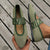 Comfortable slip-on flats with color-block knitted design and cushioned insole support