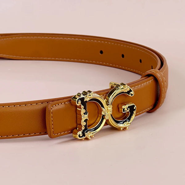 Chic Women's PU Belt for jeans, stylish accessory, durable and adjustable, perfect for casual and semi-formal outfits.