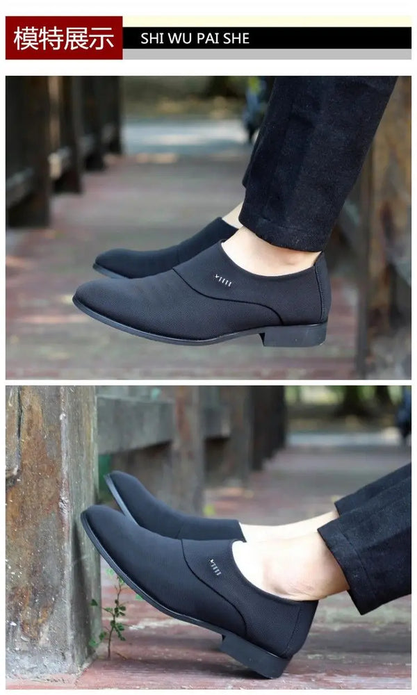 Elegant Men's Italian Leather Dress Moccasins