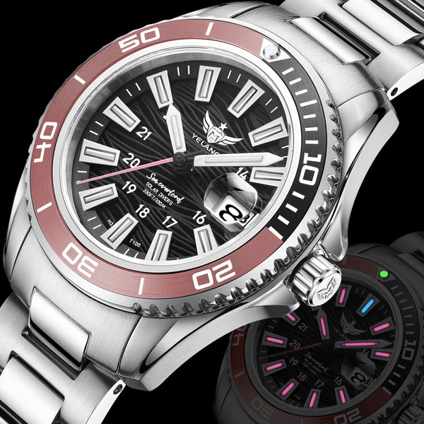 Water-resistant Yelang V1214 watch, ideal for adventurous lifestyles.