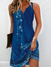 Casual bohemian dress with eye-catching beaded details and easy pullover design