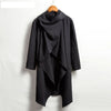 Men's vintage cotton trench jacket with scarf collar in navy, perfect for spring outings and stylish casual wear.