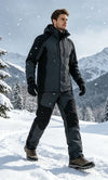 Outdoor adventure pants with waterproof protection and fleece insulation