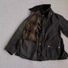 Waxed Cotton Moto Trench Coat with Corduroy Collar, mid-length, waterproof, windproof, stylish urban outerwear for men.