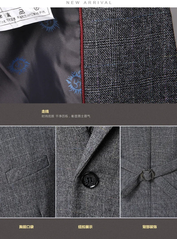 Men's suit set in classic black, perfect for upscale events.