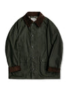 Classic Wax Canvas Hunting Jacket in Ashby color, perfect for outdoor adventures.