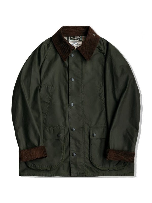 Classic Wax Canvas Hunting Jacket in Ashby color, perfect for outdoor adventures.