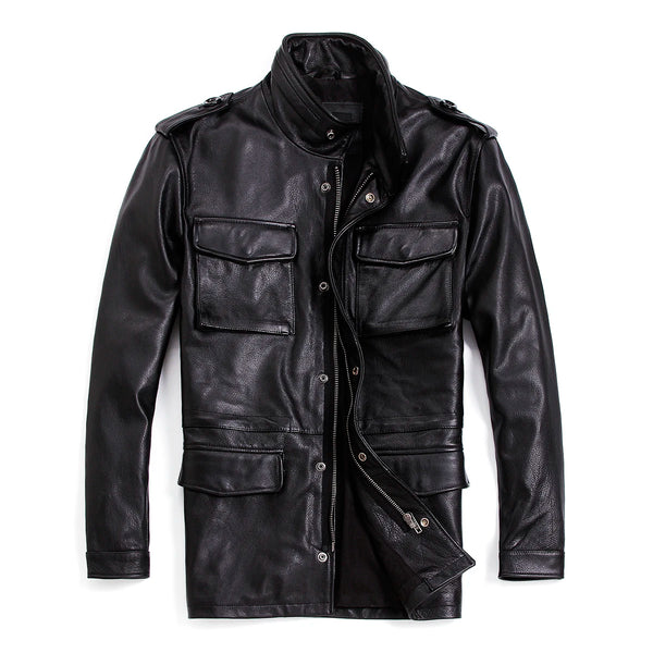 Tcyeek leather outerwear with a sleek design for city nights.