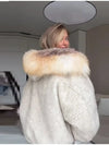 Oversized fit jacket in soft polyester broadcloth fabric