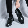 Elegant slip-on dress shoes for the discerning gentleman.