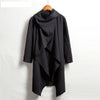 Men's vintage cotton trench jacket with scarf collar in navy, perfect for spring outings and stylish casual wear.