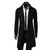 Classic double-breasted men's wool trench coat with turn-down collar, tailored fit, perfect for winter and professional wear.