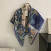 Lightweight scarf with a stylish vintage pattern, perfect for spring and autumn.