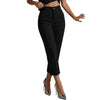 High-waist trousers in neutral color styled for versatile spring and summer wear
