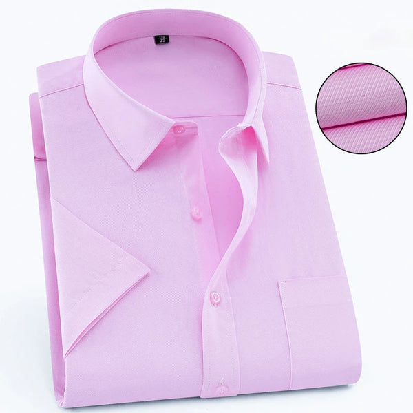 Men's summer stripe shirt combines professional polish with relaxed style