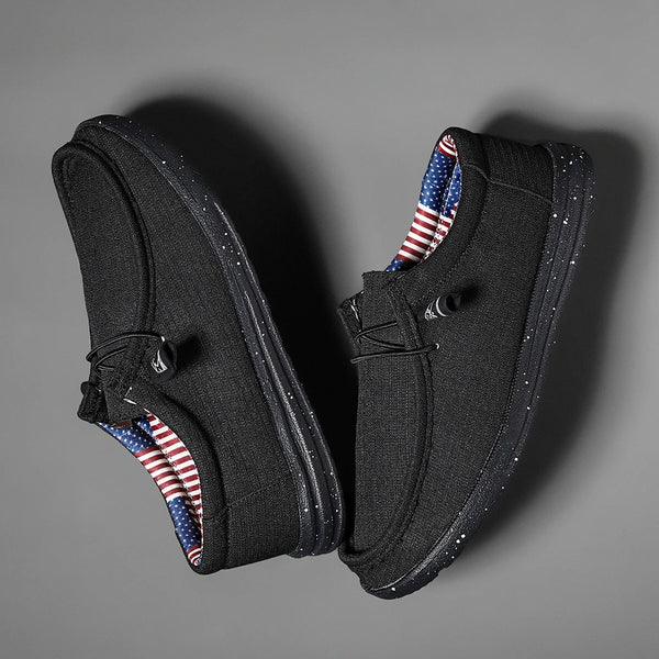 Casual slip-on loafers for men featuring breathable design and cotton lining