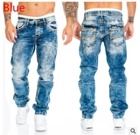 Midnight Rhythms denim jeans laid flat, emphasizing sleek silhouette and soft fabric.