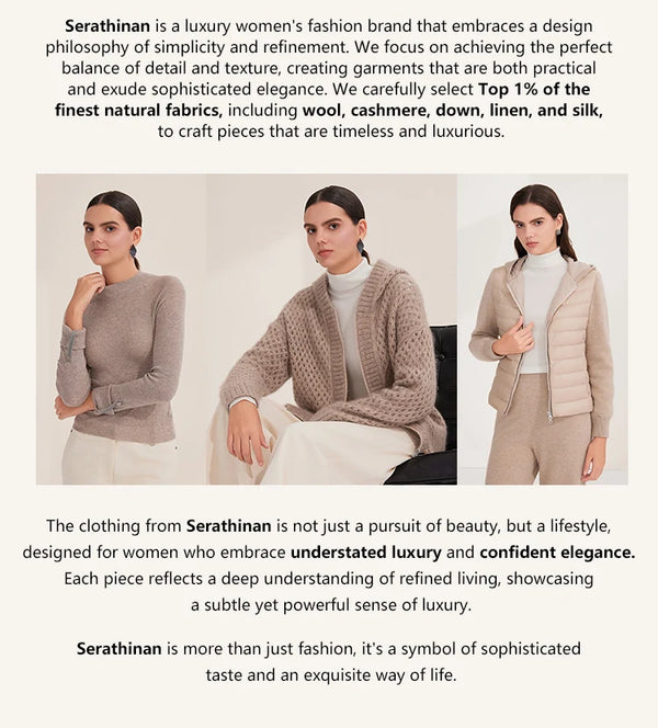 Luxurious V-neck wool cardigan with single-breasted closure and elegant loose silhouette