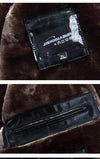 Men's leather jacket showcasing fine detailing and craftsmanship.