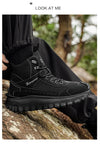 Breathable men's athletic shoes with injection-molded durability