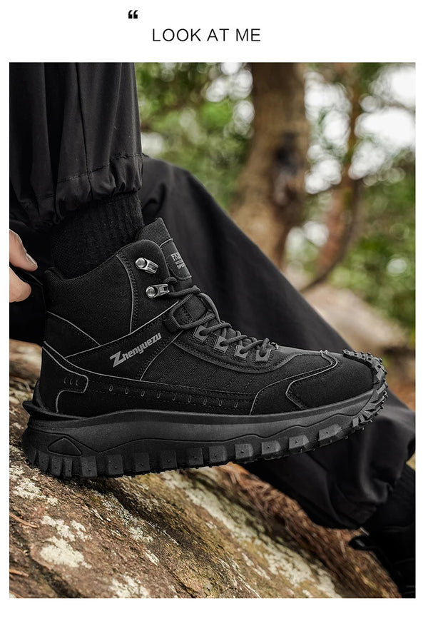 Breathable men's athletic shoes with injection-molded durability