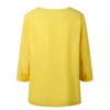 Elegant long sleeve office blouse for women in various colors, featuring a double-breasted closure and slim fit for professio