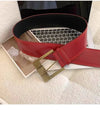 Vintage wide belt for women in black faux leather with metal buckle, perfect for casual or formal wear. Stylish accessory.