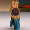 Effortless Elegance V-Neck Chiffon Maxi Dress
