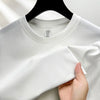 Breathable 100% cotton solid tee for warm weather
