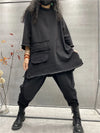 Plus size Autumn Whisper top with a loose fit for unhindered movement.