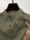Short-sleeved summer polo in comfortable knit construction