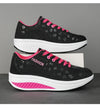 Women's chunky platform sneakers with stable wedge design